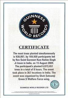 guinness world records 01 baba ram rahim daily bees