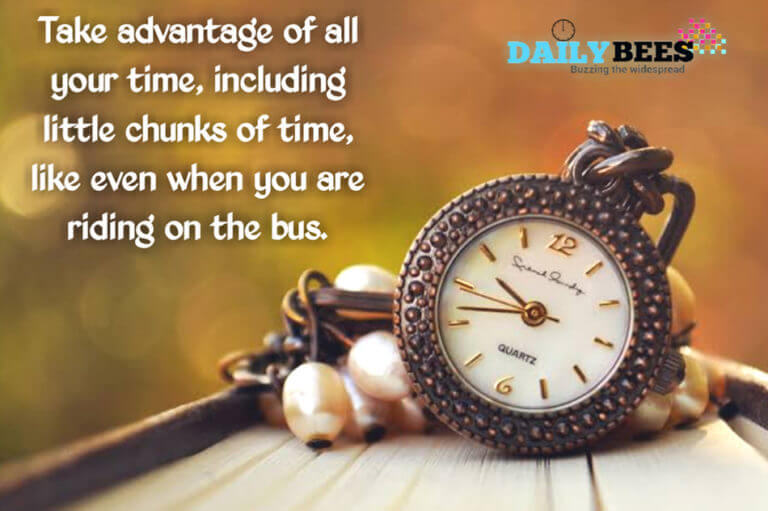 take advantage of time - daily bees