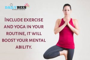 Move your body with yoga and exercise - daily bees