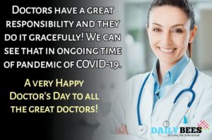 Happy National Doctor's Day - Daily Bees