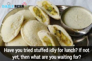 Instant stuffed idly recipe - Daily Bees