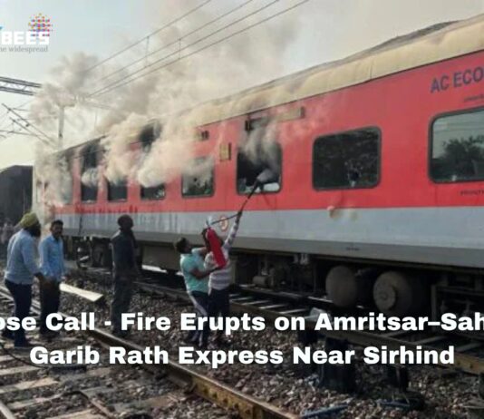 A Close Call - Fire Erupts on Amritsar–Saharsa Garib Rath Express Near Sirhind