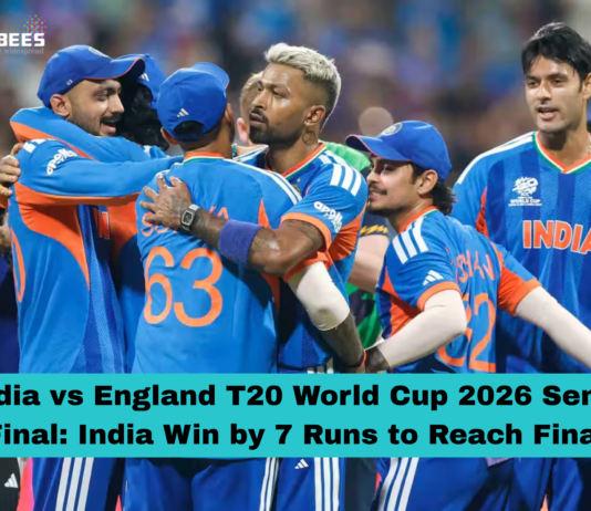 India vs England T20 World Cup 2026 Semi-Final: India Win by 7 Runs to Reach Final