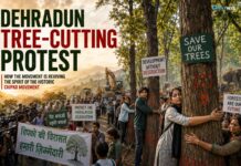 Dehradun Tree-Cutting Row Sparks Massive Protest, Reviving the Spirit of Chipko Movement Dehradun Tree-Cutting Protest Revives Chipko Movement