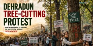 Dehradun Tree-Cutting Row Sparks Massive Protest, Reviving the Spirit of Chipko Movement Dehradun Tree-Cutting Protest Revives Chipko Movement