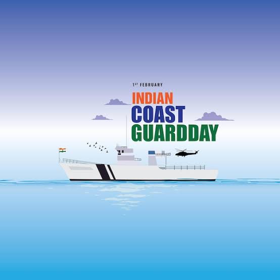 Indian Coast Guard Day is celebrated on February 1 annually.