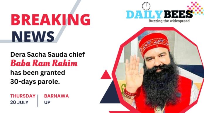 Dera Sacha Sauda chief Baba Ram Rahim has been granted 30-days parole