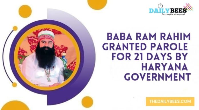 Dera Chief Gurmeet Ram Rahim Singh granted furlough for 21 days Dera Chief Gurmeet Ram Rahim Singh
