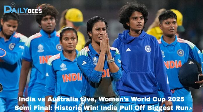 India vs Australia Live, Women’s World Cup 2025 Semi Final: Historic Win! India Pull Off Biggest Run Chase in WODIs to Reach World Cup Final India vs Australia Live, Women’s World Cup 2025 Semi Final: Historic Win! India Pull Off Biggest Run Chase in WODIs to Reach World Cup Final
