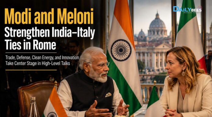 Modi and Meloni Strengthen India – Italy Ties in Rome Modi and Meloni Strengthen India - Italy Ties in Rome