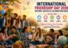International Friendship Day 2026: History, Quotes & Ideas A diverse group of friends celebrating International Friendship Day together in a park, sharing laughter, hugs, and joyful moments.