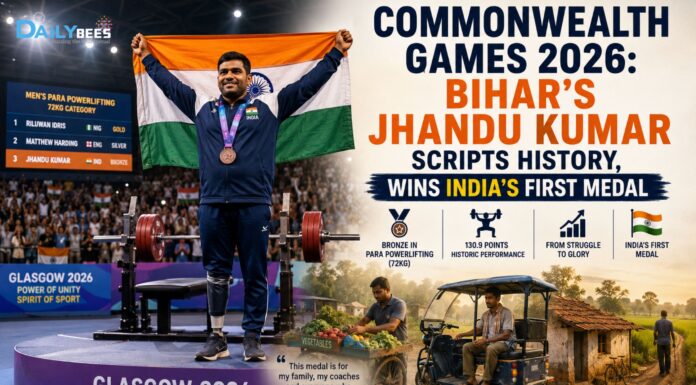 Commonwealth Games 2026: Bihar’s Jhandu Kumar Scripts History, Wins India’s First Medal with Inspirational Bronze in Glasgow Jhandu Kumar Wins India's First Medal at Commonwealth Games 2026