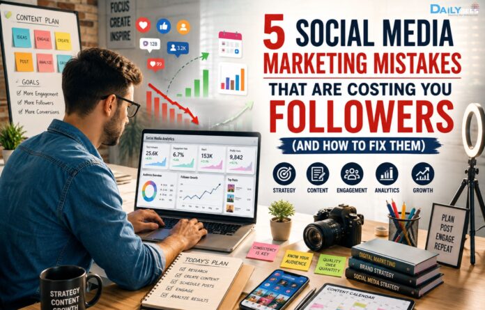 5 SOCIAL MEDIA MARKETING MISTAKES THAT ARE COSTING YOU FOLLOWERS 5 SOCIAL MEDIA MARKETING MISTAKES THAT ARE COSTING YOU FOLLOWERS