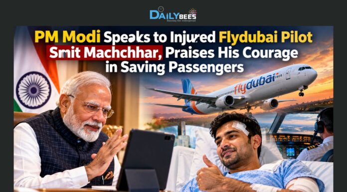 PM Modi Speaks to Injured Flydubai Pilot Smit Machchhar, Praises His Courage in Saving Passengers PM Modi Speaks to Injured Flydubai Pilot Smit Machchhar, Praises His Courage in Saving Passengers